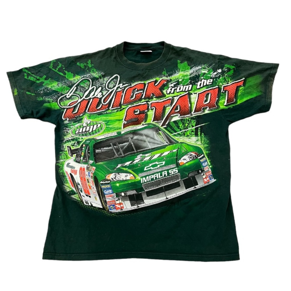 NASCAR AOP Green Racing Tee Dale Jr